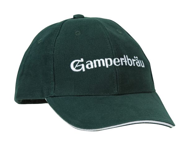 Gampertbräu Cap grün Gampertbräu Cap in grün mit Logo in weiss