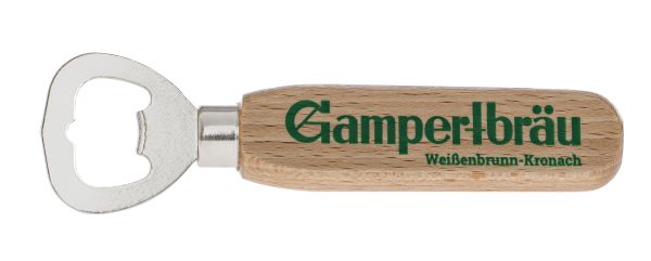 Gampertbräu Flaschenöffner mit Holzgriff Gampertbräu Flaschenöffner mit Holzgriff