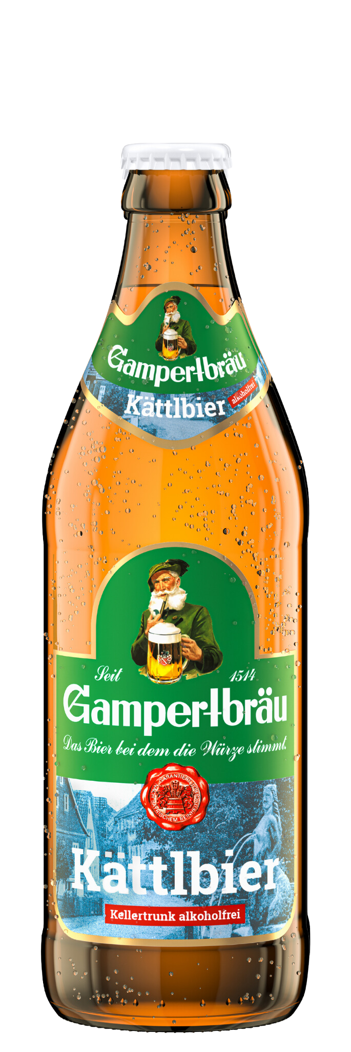 Gampertbräu Kättlbier Alkoholfrei Bier-Flasche